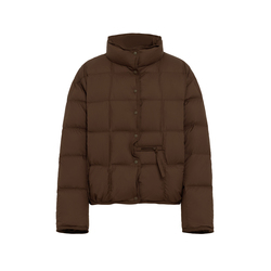 YAYA鸭鸭2025秋冬季新款羽绒服女士保暖短款极简休闲百搭立领外套