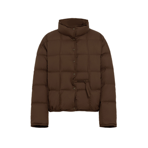 YAYA鸭鸭2025秋冬季新款羽绒服女士保暖短款极简休闲百搭立领外套