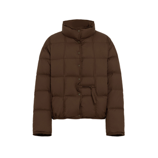 YAYA鸭鸭2025秋冬季新款羽绒服女士保暖短款极简休闲百搭立领外套