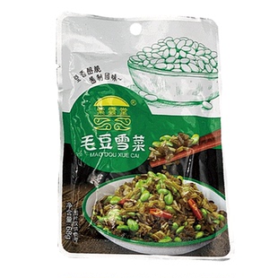 紫云堂【雪菜毛豆68g】即食下饭咸菜阿婆菜正宗农家鄞州雪菜酱菜
