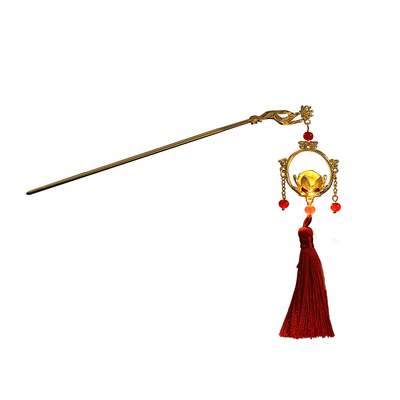 圣所发簪合金古风发光盘发