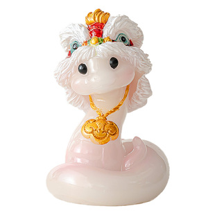 蛇茶宠小摆件精品可养变色醒狮可爱茶台装饰茶具茶盘茶玩茶桌高端