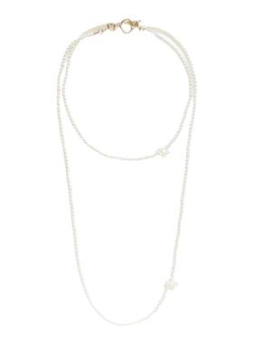 LILY BROWN秋冬款 设计感叠戴珍珠颈链长毛衣链LWGA244357