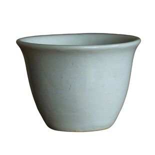 觅白民国龙窑白瓷老杯子厚胎茶杯马蹄柴烧收藏中式工夫茶蛋青微瑕