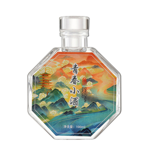 小酒瓶空瓶100ml密封白酒瓶储酒瓶二两分装玻璃酒瓶带包装泡酒瓶