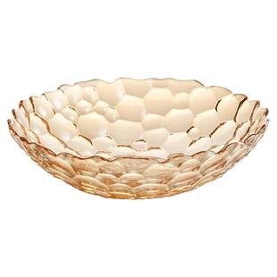 轻奢无铅玻璃水果盘创意现代客厅茶几干果盘瓜子糖果零食盘子