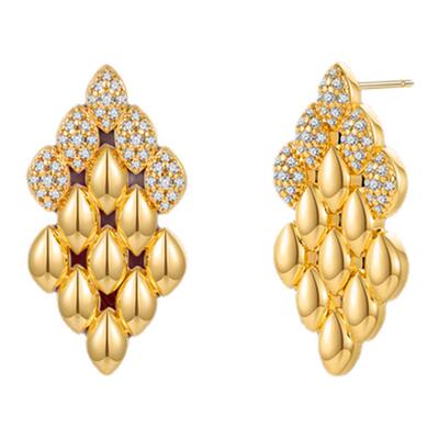 TWINSLULU自然美感水滴耳环