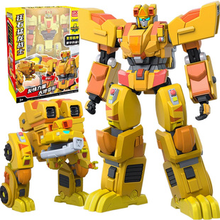 帮帮龙出动变形玩具机器人探险先锋2洛齐恐龙炎火猛龙战士异特龙
