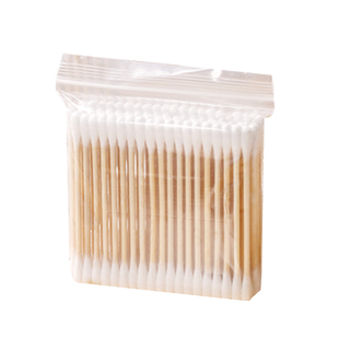 1.9元/2包 双头化妆棉棒卫生棉签掏耳口红卸妆棉花棒双头竹棒美容