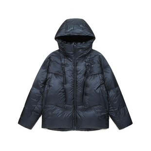 美国EVERLAST拳击高街运动700蓬90白鸭绒冬季保暖连帽羽绒服外套