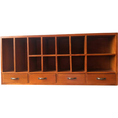 胶带文具木质复古柜子桌面收纳盒