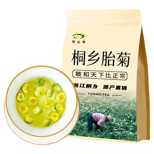 菊花茶桐乡胎菊王正宗特产级杭白菊散装头采新花冲泡贡菊花草茶叶