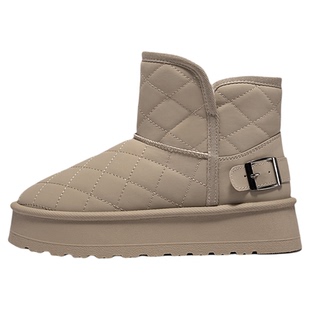 回力女鞋雪地靴女款2025新款冬季加绒加厚保暖鞋子厚底软底棉鞋女