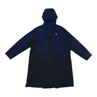 【新品】素然AnKoRau 安高若夏季女士户外棉格子拼接带帽长外套