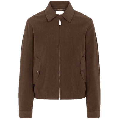 滨波女士大地色系灯芯绒夹克外套