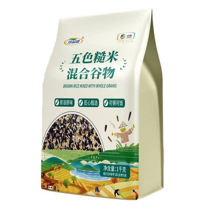 可益康五色糙米五谷雜糧組合飯黑紫紅米健身粗糧燕麥米谷物