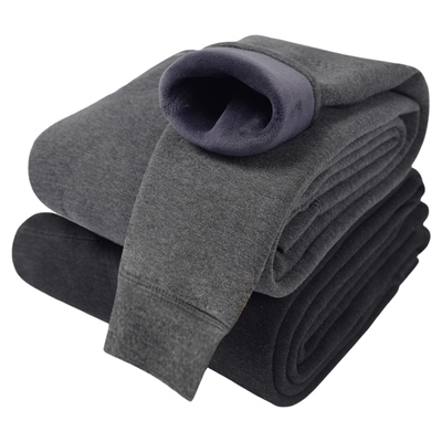 加绒加厚北极绒男士护膝