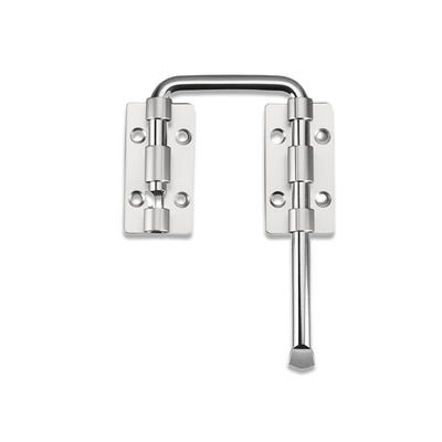 免打孔插销门锁卡扣门拴固定搭扣移门门闩明装90度直角卫生间防盗