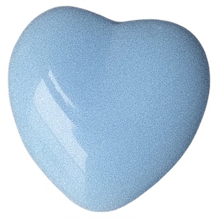 约11mm一颗价德国VINTAGE五六十年代婴儿粉蓝爱心玻璃纽扣