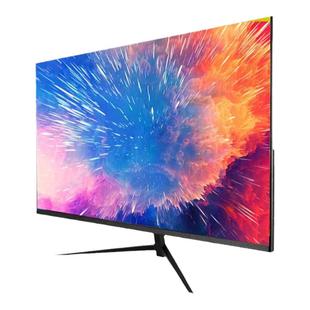 内置音响显示器27英寸超高清直面黑色无边框IPS电竞24寸高刷电脑