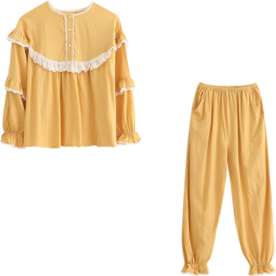 Bananagirl睡衣套装春秋长袖宽松