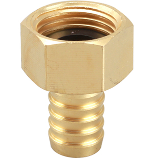 黄铜4分内丝活接转变宝塔咀直插煤气天然气水软管皮插竹节直接头