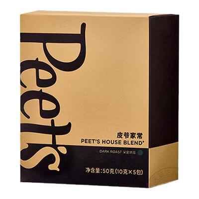 Peets皮爷家常挂耳包黑咖啡50g
