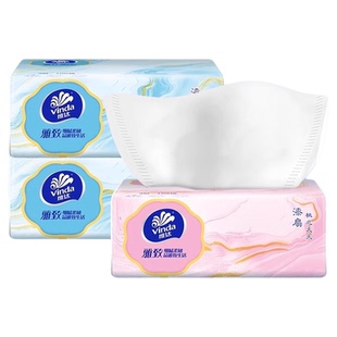 维达柔韧抽纸整箱批发家用餐饮抽纸母婴适用擦手纸100抽大包厕纸