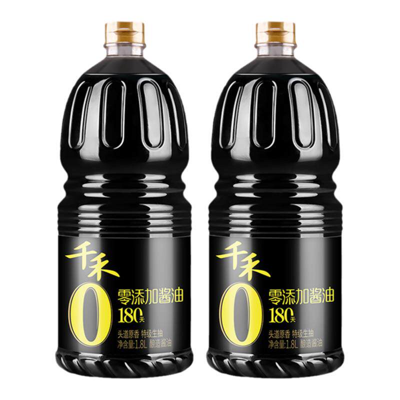 千禾0酱油头道原香180天1.酱油