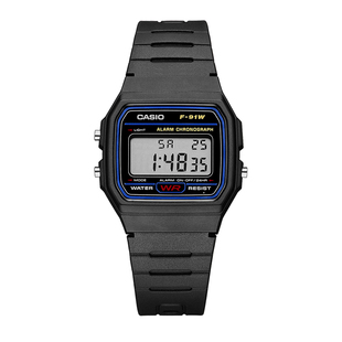 casio卡西欧手表小方块复古电子男表小银块方表A158W A168 f91w