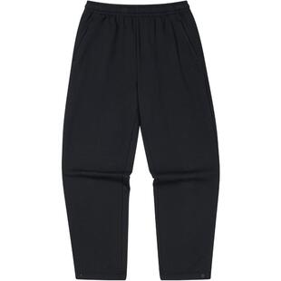 鸿星尔克加厚运动裤男冬季新款男士针织直筒长裤休闲男裤加绒裤子