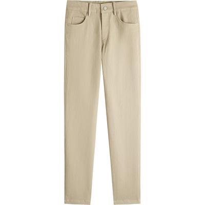 HIM汉崇 日常通勤休闲裤男简约舒适透气弹力立体修身长裤2025秋季