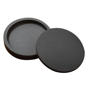 砚台书法专用可研墨文房四宝平底原石带盖罗纹砚不干墨初学毛笔书法小楷砚台小学生专用墨盒墨池墨台墨盘墨碟