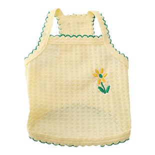 狗狗春天穿的衣服网红小体比熊吊带薄款幼犬夏天透气宠物两脚衣