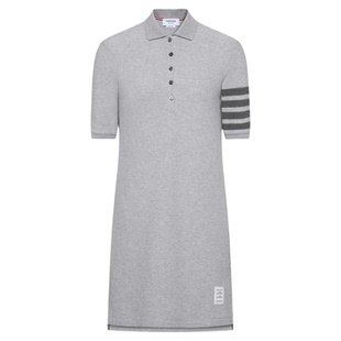 [24期免息]THOM BROWNE 女士2026新品珠地布四条纹 POLO 连衣裙