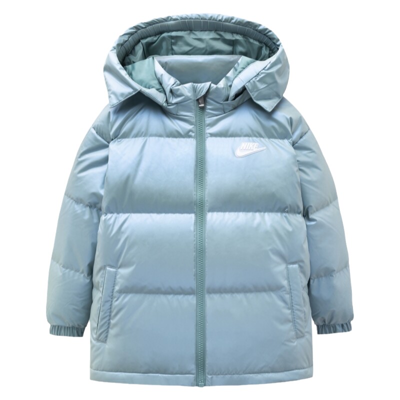 NIKE儿童装女童羽绒服冬季新款中大童保暖加厚外套棉袄NY2342030
