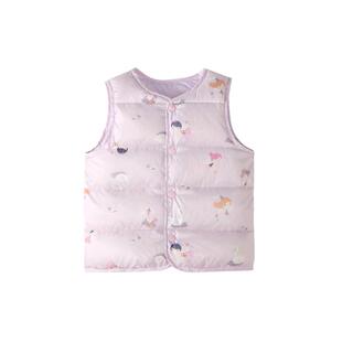 贝肽斯儿童羽绒马甲婴儿冬季款男女童保暖内胆宝宝轻薄羽绒背心S