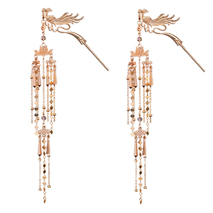 唐风盘发汉服配饰古装发钗挽发宫廷摄影古风发簪凤钗流苏步摇簪子