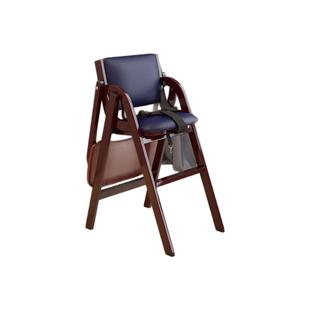 折叠酒店实木儿童餐椅家用宝宝婴儿吃饭餐桌椅餐厅饭店宝宝座椅子