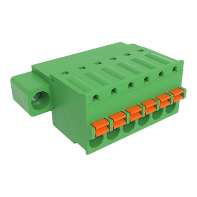 3.81弹簧按压带法兰固定接线端子