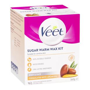 澳洲veet 薇婷蜜蜡脱毛膏 加热蜡纸撕拉式脱毛膏 360g全身适用