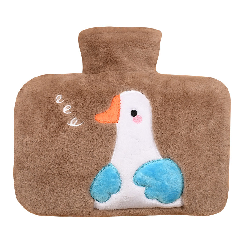 冲水热水袋毛绒灌水暖手宝防爆卡通注水女生暖手宝暖宫随身学生用