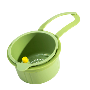 可挂式水槽沥水篮家用厨房水槽分离器食物残渣过滤篮水果洗滤水篮