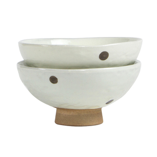 出口日本粗陶碗 手工日式高脚碗米饭碗 日式手工粗陶碗甜点碗圆形