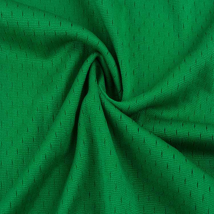 现货11空1洞洞布针织运动服弹加厚涤纶球低全网布面料经编250g服