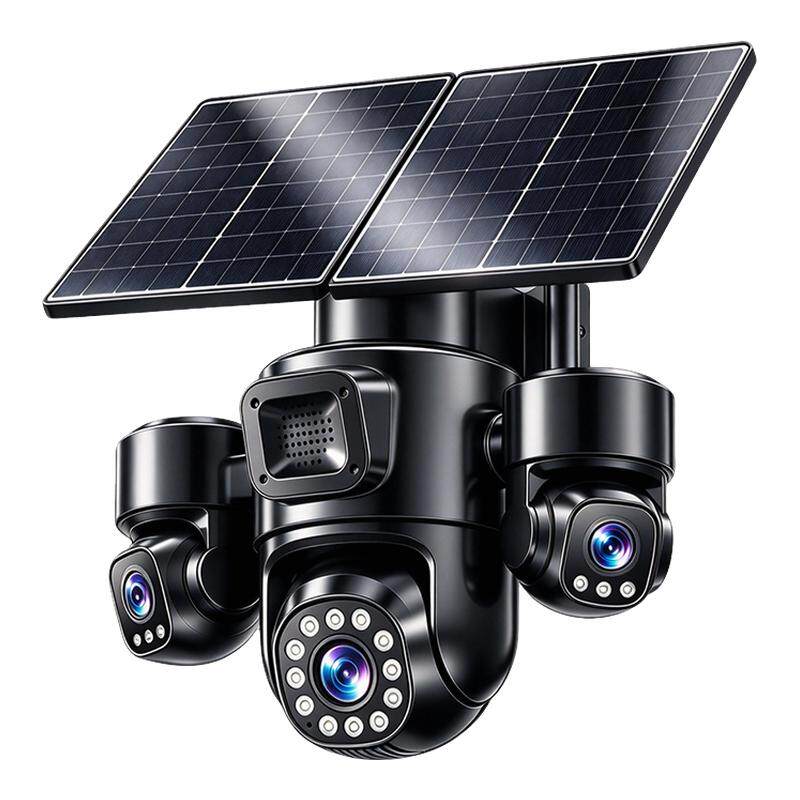 太阳能摄像头监控器户外360夜视高清防水无电无网2026新款摄影头