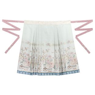 远山乔【霜晴缀粉】明制汉服一片式织金妆花马面裙国风新中式秋冬