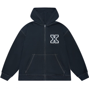 XXZXX连帽卫衣开衫外套男女潮牌童装亲子装 2025年秋季新款 2511