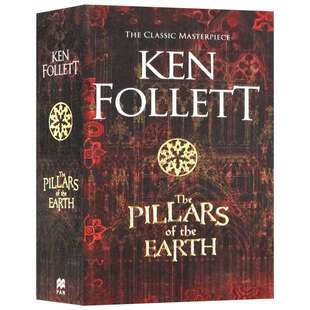 英文原版 The Pillars of the Earth 圣殿春秋-中世纪三部曲1 英版 英文版 英语小说