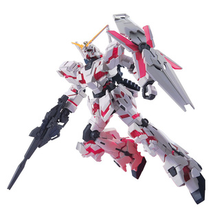 万代高达拼装模型 HG HGUC 100 1/144 独角兽 毁灭模式 敢达